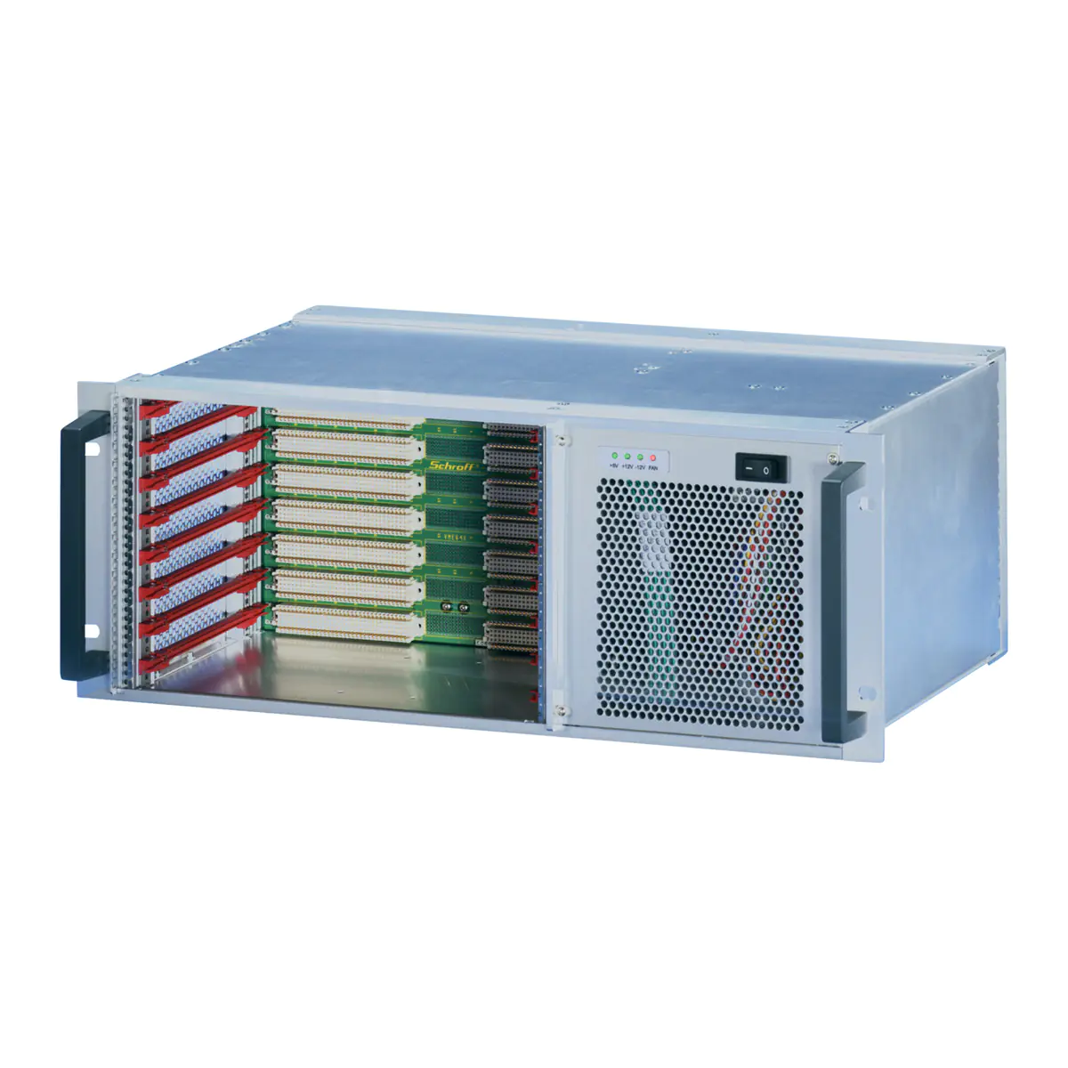 SCHROFF BGTR VME 64X 4HE 8SL HORIZ - SCHROFF 4 HE - 8 Slot