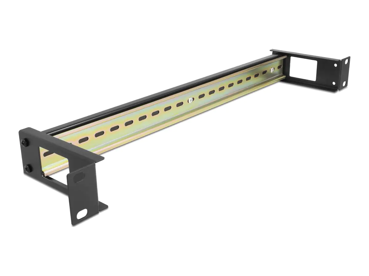 Delock - DIN Schienenpanel - Schwarz - 1U - 48.3 cm (19")