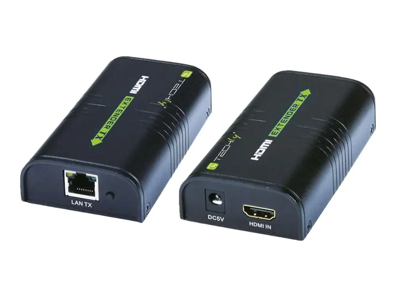 TECHly Amplifier / Splitter HDMI Over IP Network - Sender und Empfänger - Video-/Audio-/Infrarot-Übertrager - HDMI - bis zu 120 m