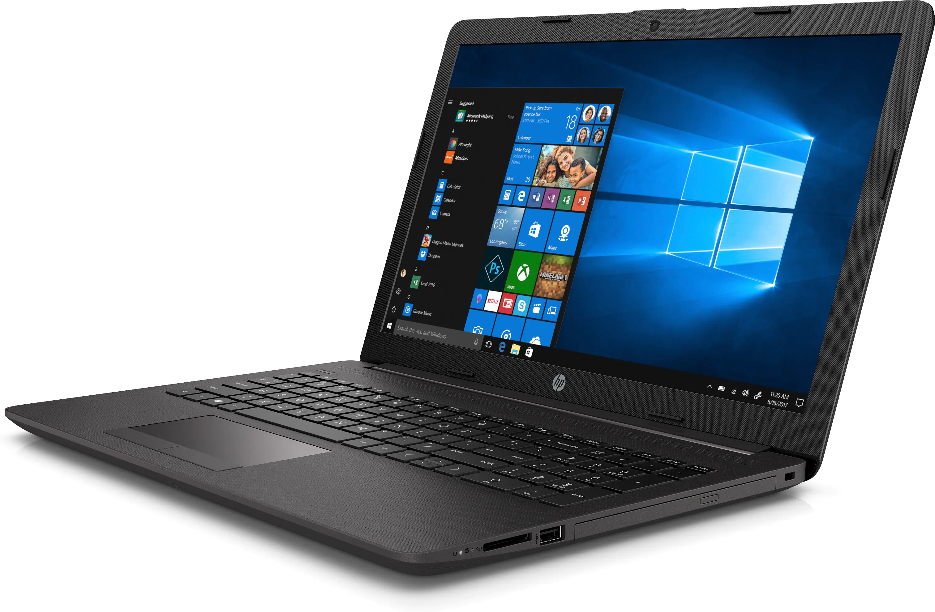 HP 250 G7 Notebook - Intel Core i5 1035G1 / 1 GHz - Win 10 Pro 64-Bit - UHD Graphics - 8 GB RAM - 256 GB SSD NVMe, HP Value - DVD-Writer - 39.6 cm (15.6") 1920 x 1080 (Full HD) - Wi-Fi 6 - dunkel aschgrau silberfarben - kbd: Deutsch - mit HP 2 Jahre Abhol