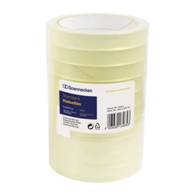 Soennecken Klebefilm 5845 15mmx66m transparent 10 St./Pack. Soennecken Klebefilm 5845 15mmx66m transparent 10 St./Pack.