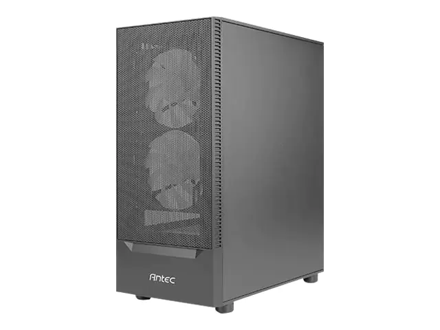 Antec NX Series NX410 - MDT - ATX - Seitenteil mit Fenster (gehärtetes Glas) - keine Spannungsversorgung - Schwarz - USB/Audio