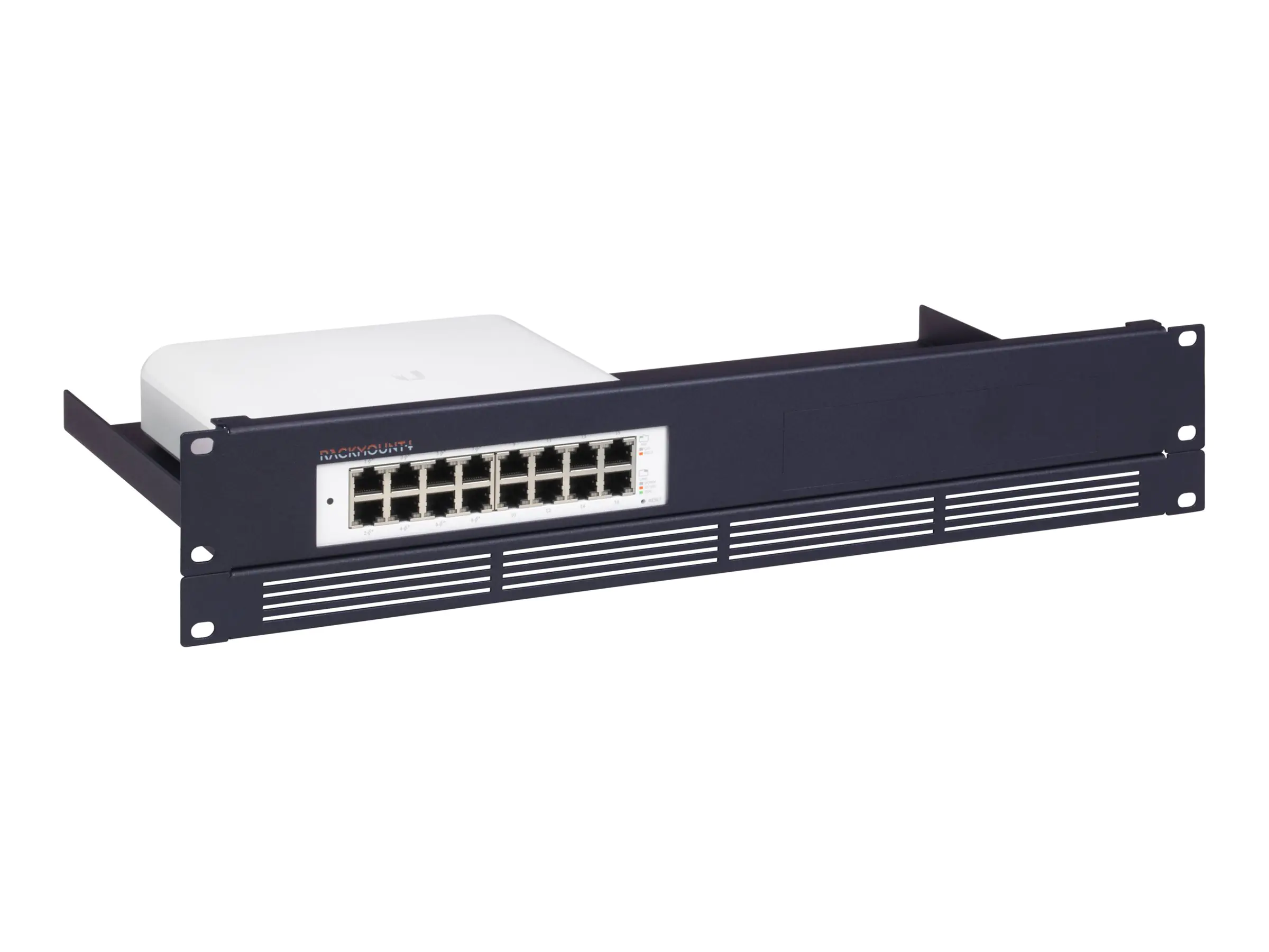 Rackmount.IT Montagesatz für Netzwerkgeräte - Rack montierbar - Metallic Dark Blue - 1.3U - 48.3 cm (19") RM-UB-T5