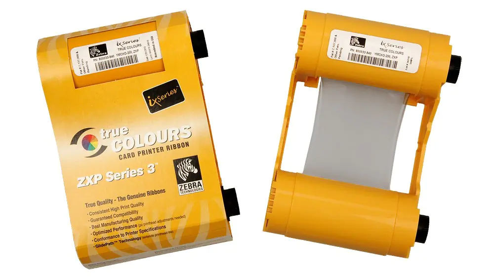 Zebra YMCKOK - YMCKO - Farbbandkassette mit Reinigungswalze - für ZXP Series 3, 3 QuikCard ID Solution Zebra YMCKOK - YMCKO - Farbbandkassette mit Reinigungswalze - für ZXP Series 3, 3 QuikCard ID Solution