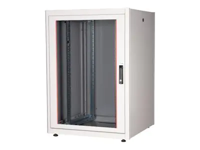 Equip Basic Flex Line - Schrank Netzwerkschrank - 800x800 mm, with glass door, removable and lockable panels, assembled - freistehend - Hellgrau, RAL 7035 - 22U - 48.3 cm (19") EBF-22-8080-G-BAAA