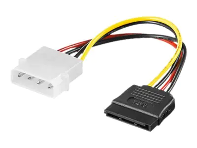 Good Connections - Netzteil - interne Stromversorgung, 4-polig (M) zu SATA-Stromstecker (M) - 15 cm