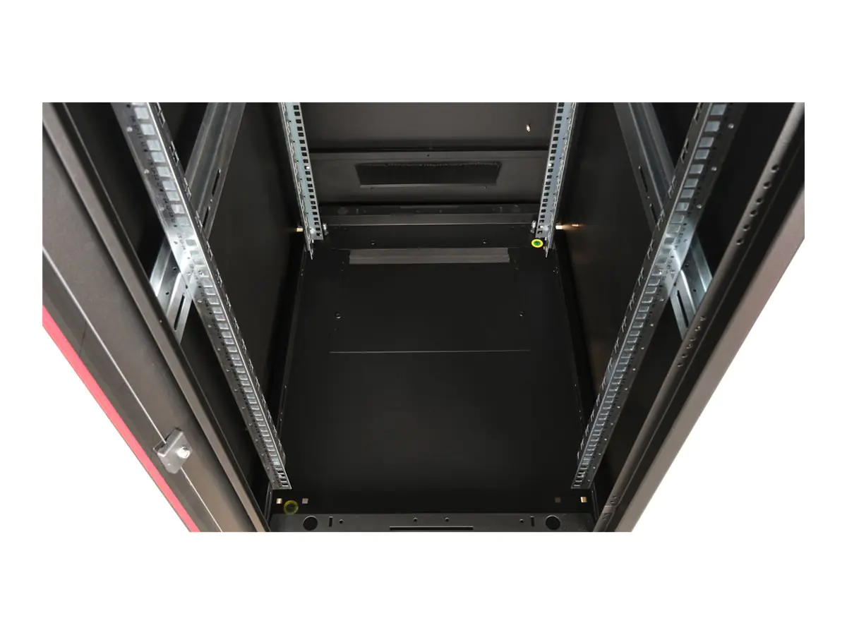 ROLINE 19 Zoll Netzwerkschrank Pro 26 HE 600x800 BxT Glastür schwarz