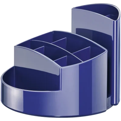 HAN Stifteköcher RONDO 17460-14 9Fächer Polystyrol blau HAN Stifteköcher RONDO 17460-14 9Fächer Polystyrol blau