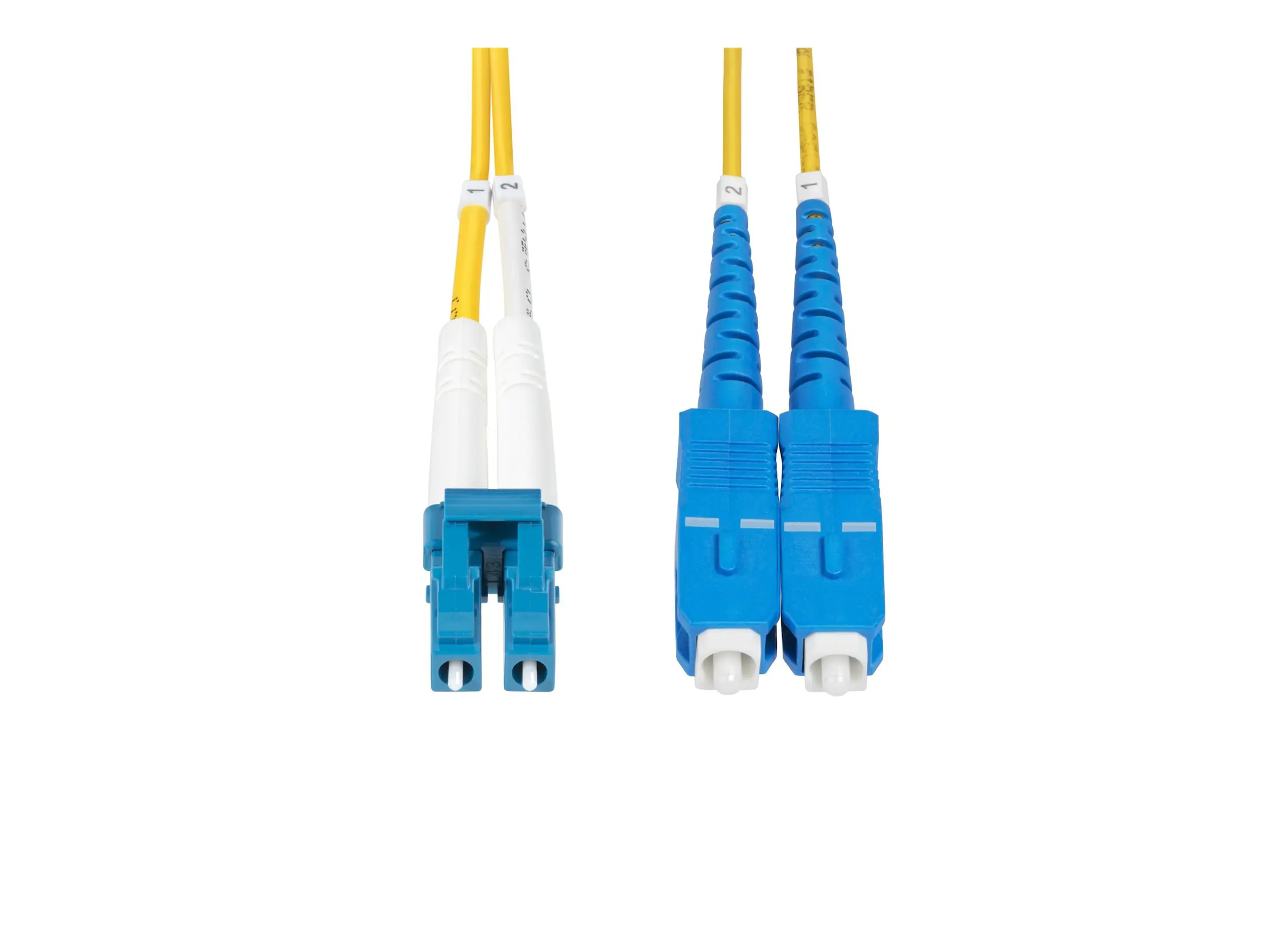 StarTech.com 30m (98ft) LC to SC (UPC) OS2 Single Mode Duplex Fiber Optic Cable, 9/125µm, Laser Opt