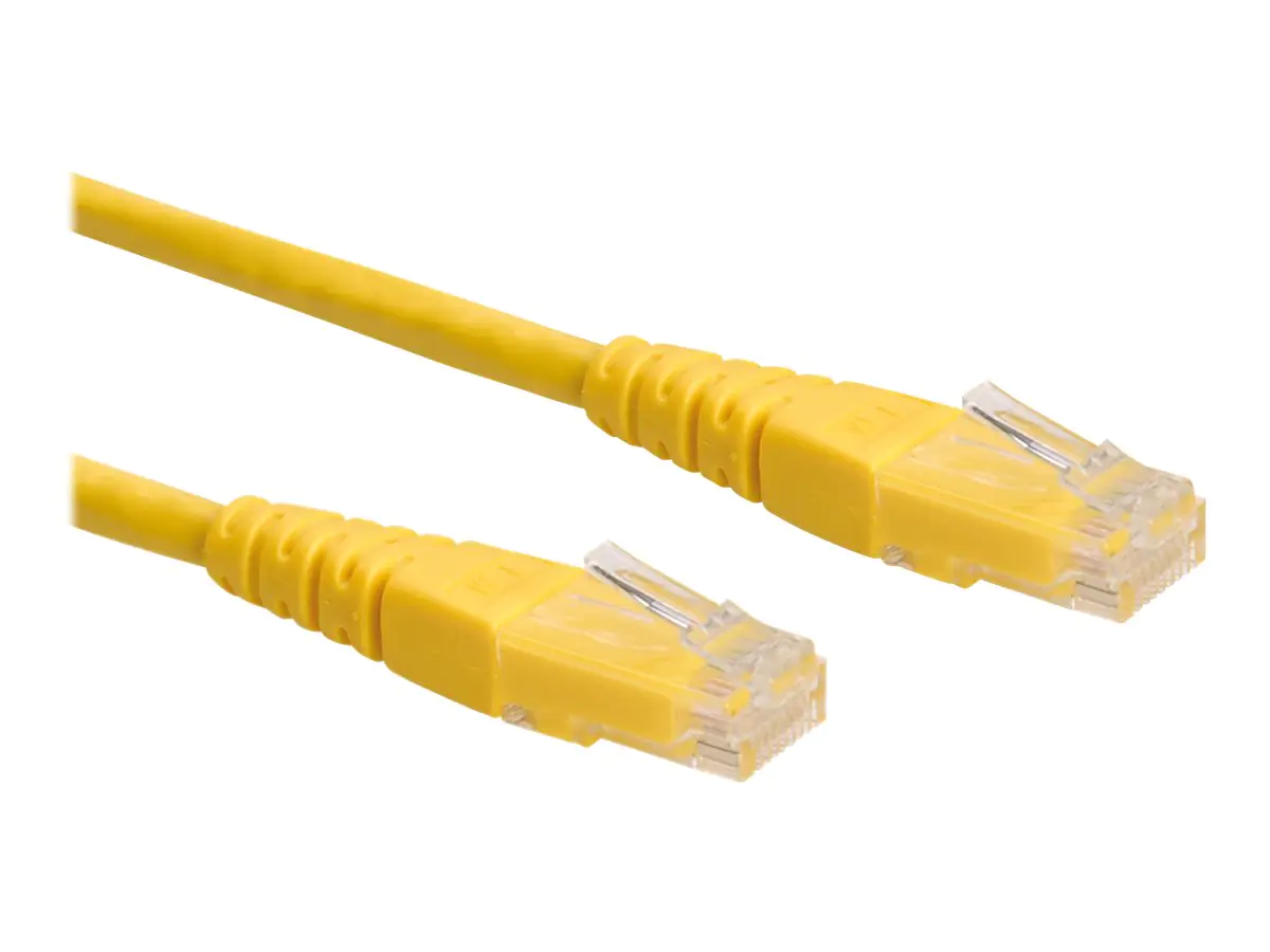 Roline - Patch-Kabel - RJ-45 (M) zu RJ-45 (M) - 1.5 m - UTP - CAT 6e - geformt, verseilt - Gelb