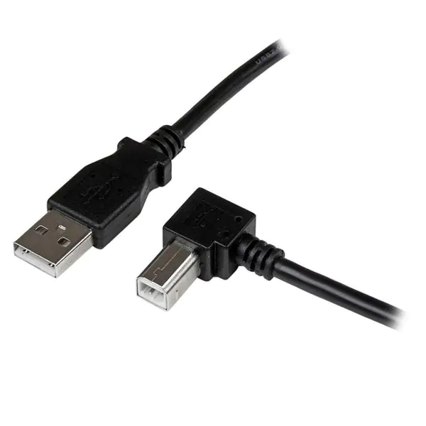 StarTech 2m USB 2.0 A auf B Kabel rechts gewinkelt - St/St - USB Druckerkabel - USB-Kabel - USB Typ B (M) zu USB (M) - USB 2.0 - 2 m - 90° Stecker - Schwarz StarTech 2m USB 2.0 A auf B Kabel rechts gewinkelt - St/St - USB Druckerkabel - USB-Kabel - USB Typ B (M) zu USB (M) - USB 2.0 - 2 m - 90° Stecker - Schwarz