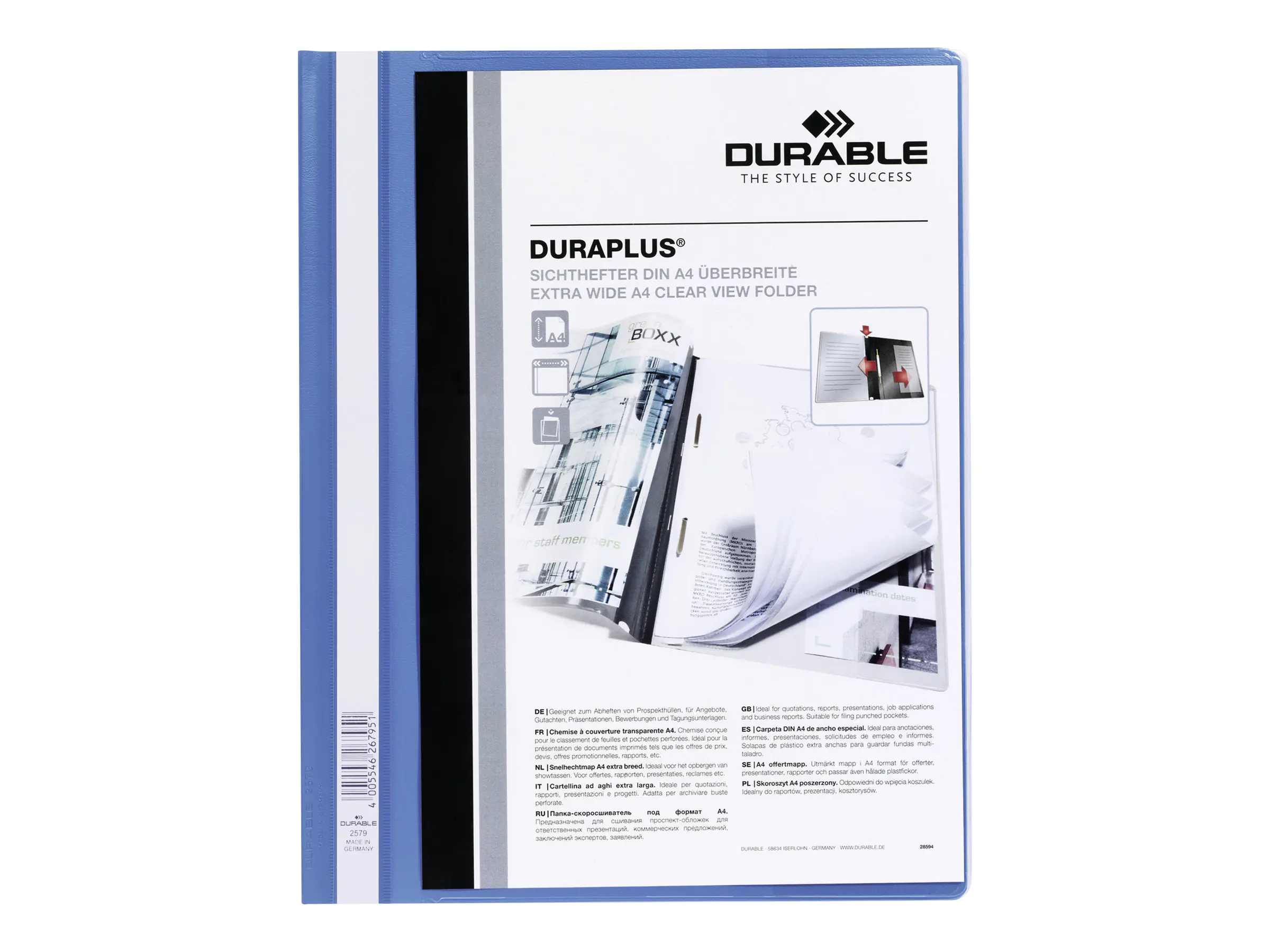 Durable DURAPLUS - Schnellhefter - für A4 (210 x 297 mm) 2579-06