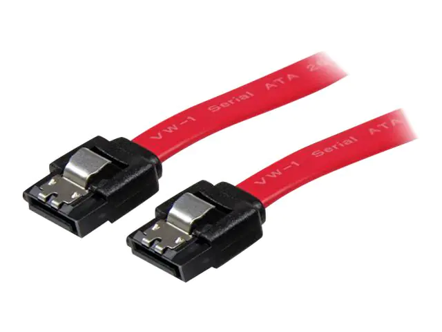 StarTech 45 cm einrastendes SATA-Kabel - S-ATA Anschlusskabel - Buchse/Buchse - SATA-Kabel - Serial ATA 150/300/600 - SATA (R) zu SATA (R) - 46 cm - eingerastet - Rot - für P/N: 10P6G-PCIE-SATA-CARD, 2P6G-PCIE-SATA-CARD, 4P6G-PCIE-SATA-CARD, 6P6G-PCIE-SAT