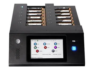 Kanguru Solutions KanguruClone 11 M.2 NVMe SSD Pro Duplicator - Kopier-/Löscheinheit für Solid-State-Festplatten - 12 Schächte (PCIe (NVMe)) KCLONE-11NVME