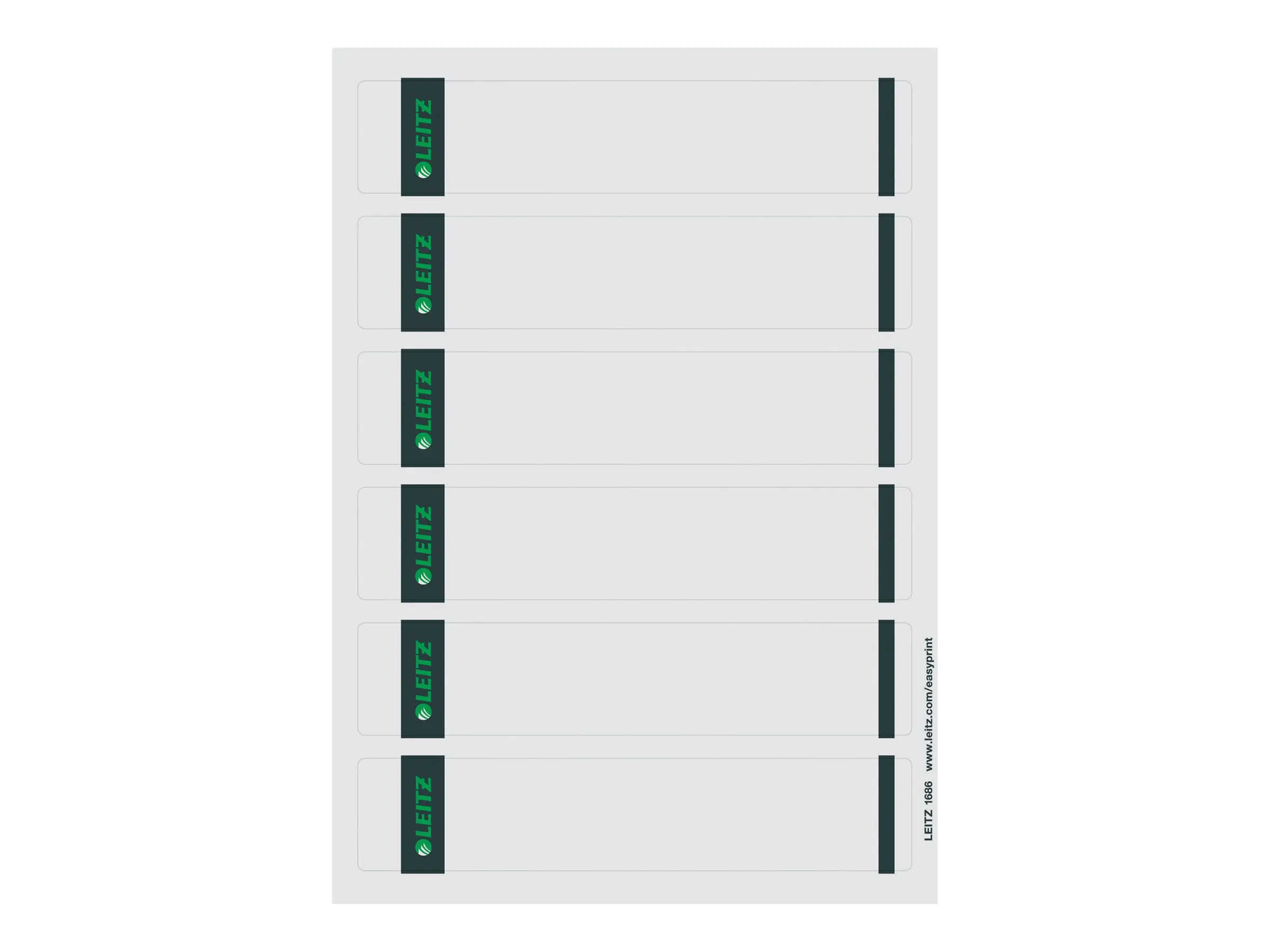 Esselte Leitz Ordneretiketten - Grau (Packung mit 600) 16860085