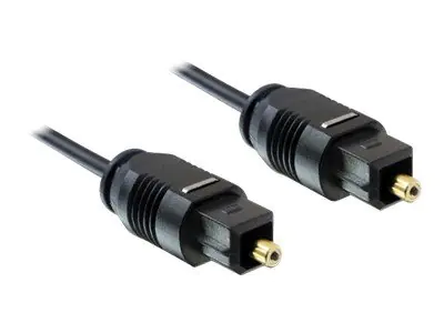 Delock - Digitales Audio-Kabel (optisch) - TOSLINK männlich zu TOSLINK männlich - 1 m - Schwarz