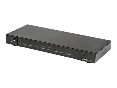 StarTech 8 Port 4K 60Hz HDMI Splitter - HDR Unterstützung - 7.1 Surround Audio Sound - HDMI Verteiler - Video-/Audio-Splitter - 8 x HDMI - für P/N: ST121HD20FXA