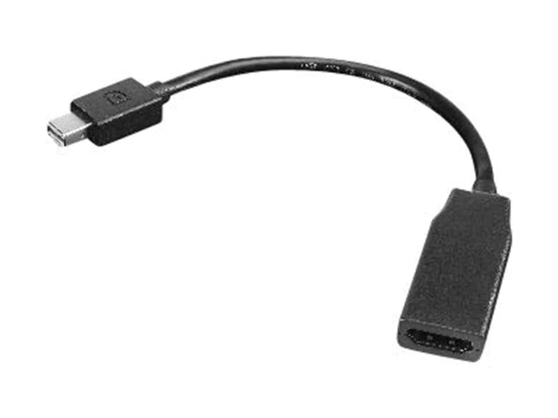 Lenovo - Videokabel - Mini DisplayPort (M) zu HDMI (W) - 20 cm - für ThinkCentre M75t Gen 2; ThinkPad P51; ThinkStation P330 Gen 2; P34X; P350; P520; P620