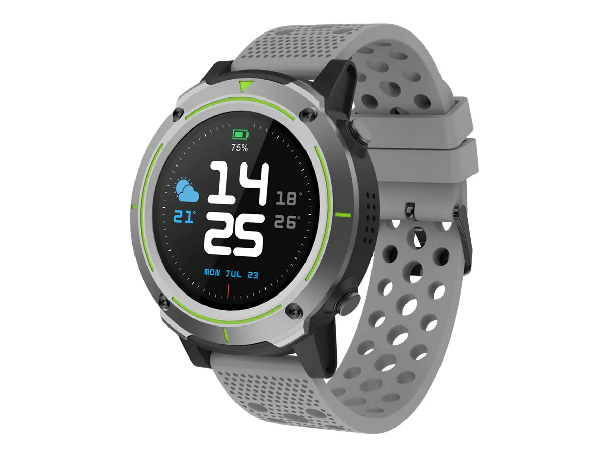 DENVER SW-510 - Intelligente Uhr mit Band - grau - Anzeige 3.3 cm (1.3") - Bluetooth