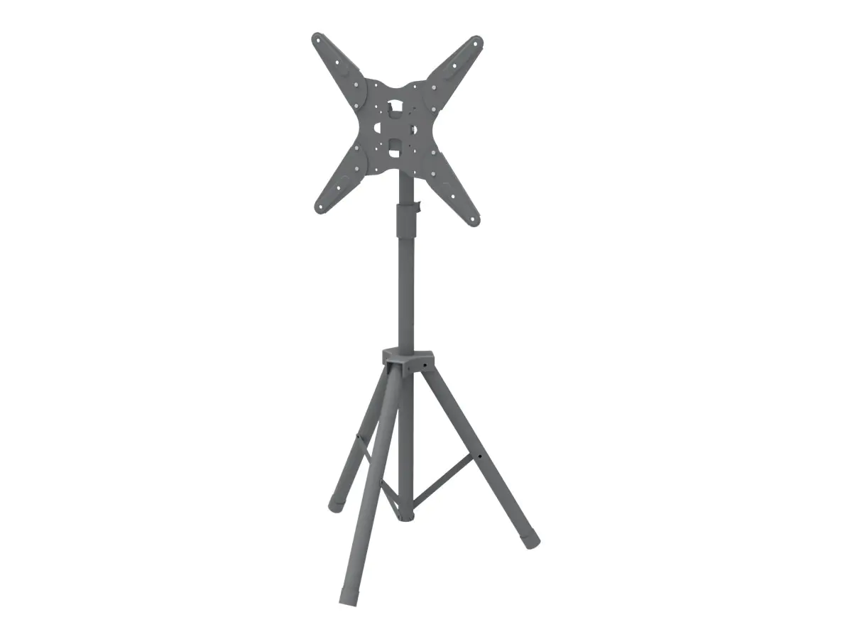 TECHly - Aufstellung - Universal-Stativ - für TV - Kunststoff, Stahl - Schwarz - Bildschirmgröße: 43-152 cm (17"-60") - Bodenaufstellung