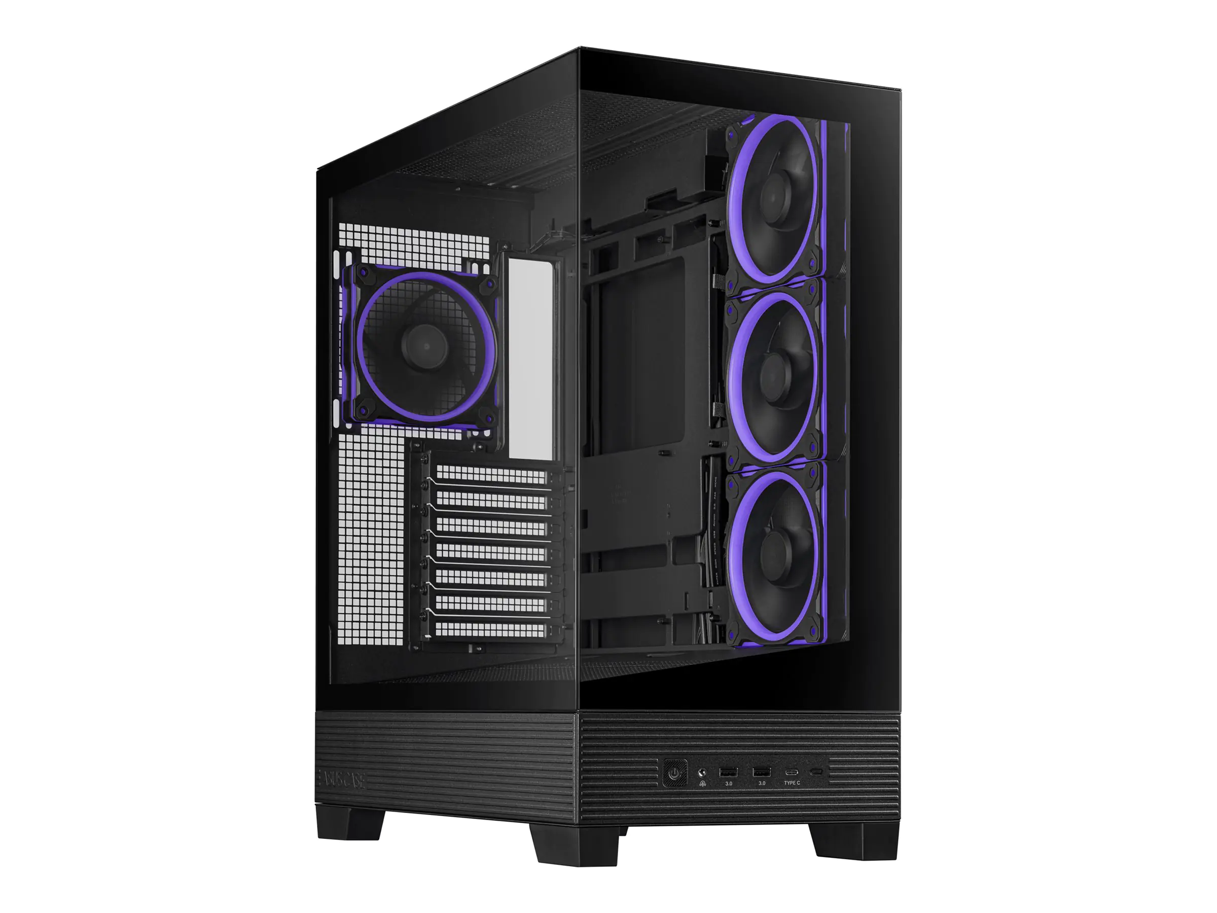 ASUS A31 Plus TG ARGB BLACK 90DC00R0-B19000 - Midi/Minitower - ATX