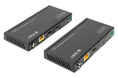 DIGITUS DS-55508 - Sender und Empfänger - Video-, Audio-, Infrarot- und serielle Erweiterung - HDMI, HDBaseT - über CAT 5e/6/7/8 - bis zu 150 m DIGITUS DS-55508 - Sender und Empfänger - Video-, Audio-, Infrarot- und serielle Erweiterung - HDMI, HDBaseT - über CAT 5e/6/7/8 - bis zu 150 m