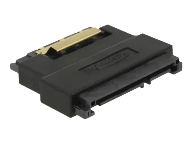 Delock - SATA-Adapter - Serial ATA 150/300/600 - SATA Combo (S) zu SATA Combo (R) eingerastet - Schwarz