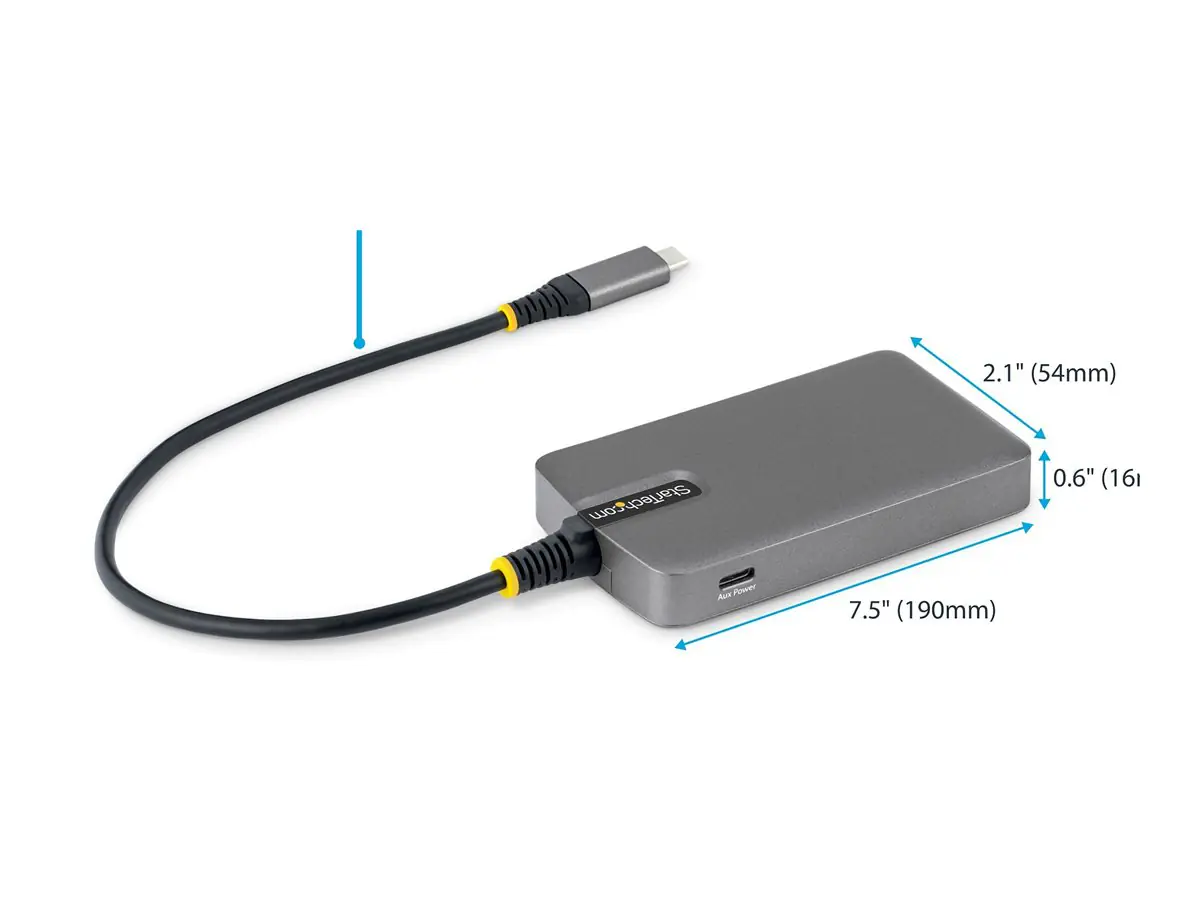 StarTech - Hub - 4 x USB 3.2 Gen 1 + 1 x USB-C + 1 x USB-C 3.2 Gen 1 - Desktop