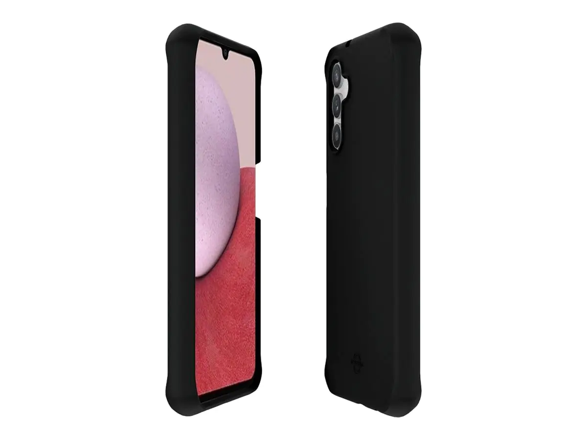 Mobilis SPECTRUM_R - Schutzhülle hintere Abdeckung für Mobiltelefon - widerstandsfähig - antimikrobiell, 100% recycelt - Impacthane - Schwarz - für Samsung Galaxy A14 5G