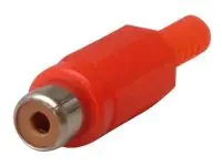 exertis Connect - Video-/Audioanschluss - RCA weiblich - Rot