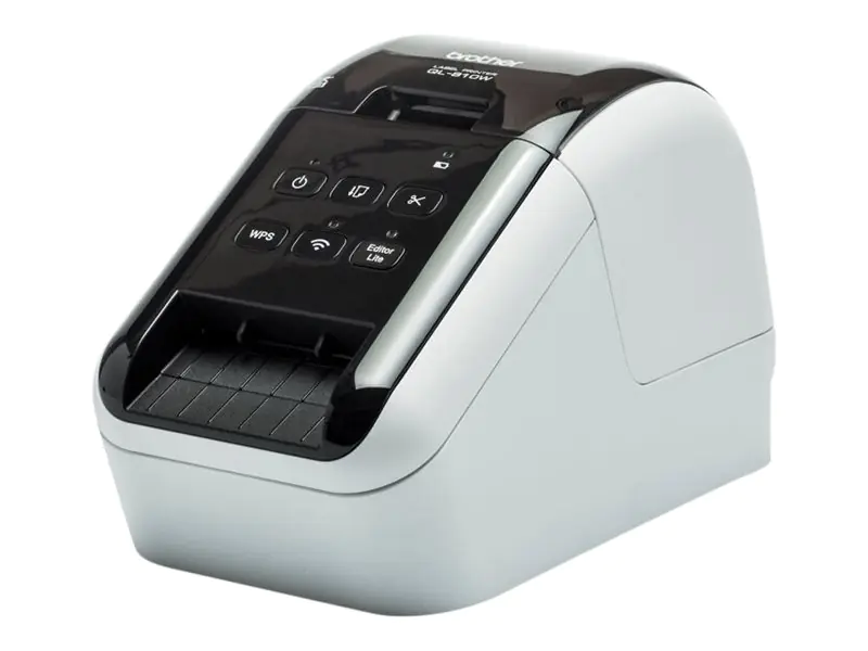 Brother QL-810Wc - Etikettendrucker - zweifarbig (monochrom) - Thermodirekt - Rolle (6,2 cm) - 300 x 600 dpi - bis zu 110 Etiketten/Min. - USB, Wi-Fi(n) - Cutter - Schwarz, Glossy White Brother QL-810Wc - Etikettendrucker - zweifarbig (monochrom) - Thermodirekt - Rolle (6,2 cm) - 300 x 600 dpi - bis zu 110 Etiketten/Min. - USB, Wi-Fi(n) - Cutter - Schwarz, Glossy White