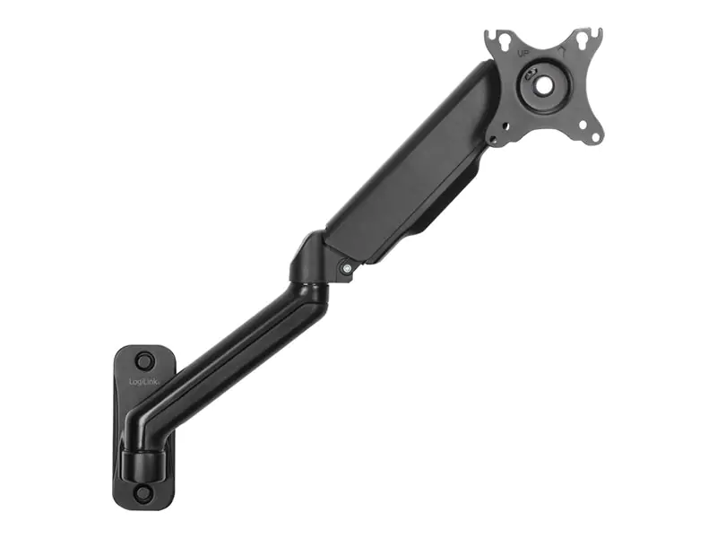 LogiLink - Befestigungskit (Wandmontage) - Gasfeder - für Monitor / Curved-Monitor - Kunststoff, Stahl, Aluminium - Schwarz - Bildschirmgröße: 43.2-81.3 cm (17"-32")