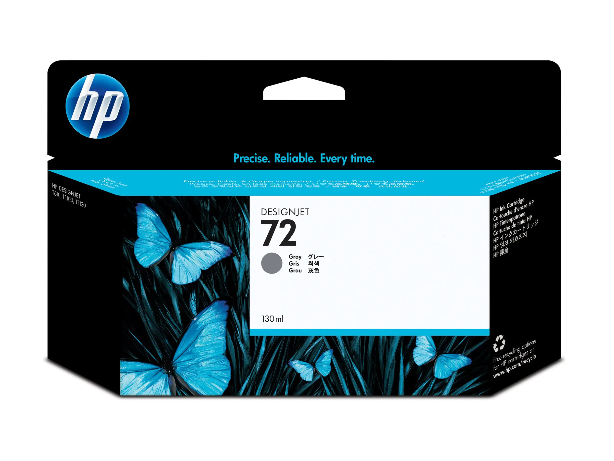 HP 72 - 130 ml - Grau - original - DesignJet - Tintenpatrone - für DesignJet T1100, T1100ps, T1200, T1200ps, T1300, T610, T620, T770, T790