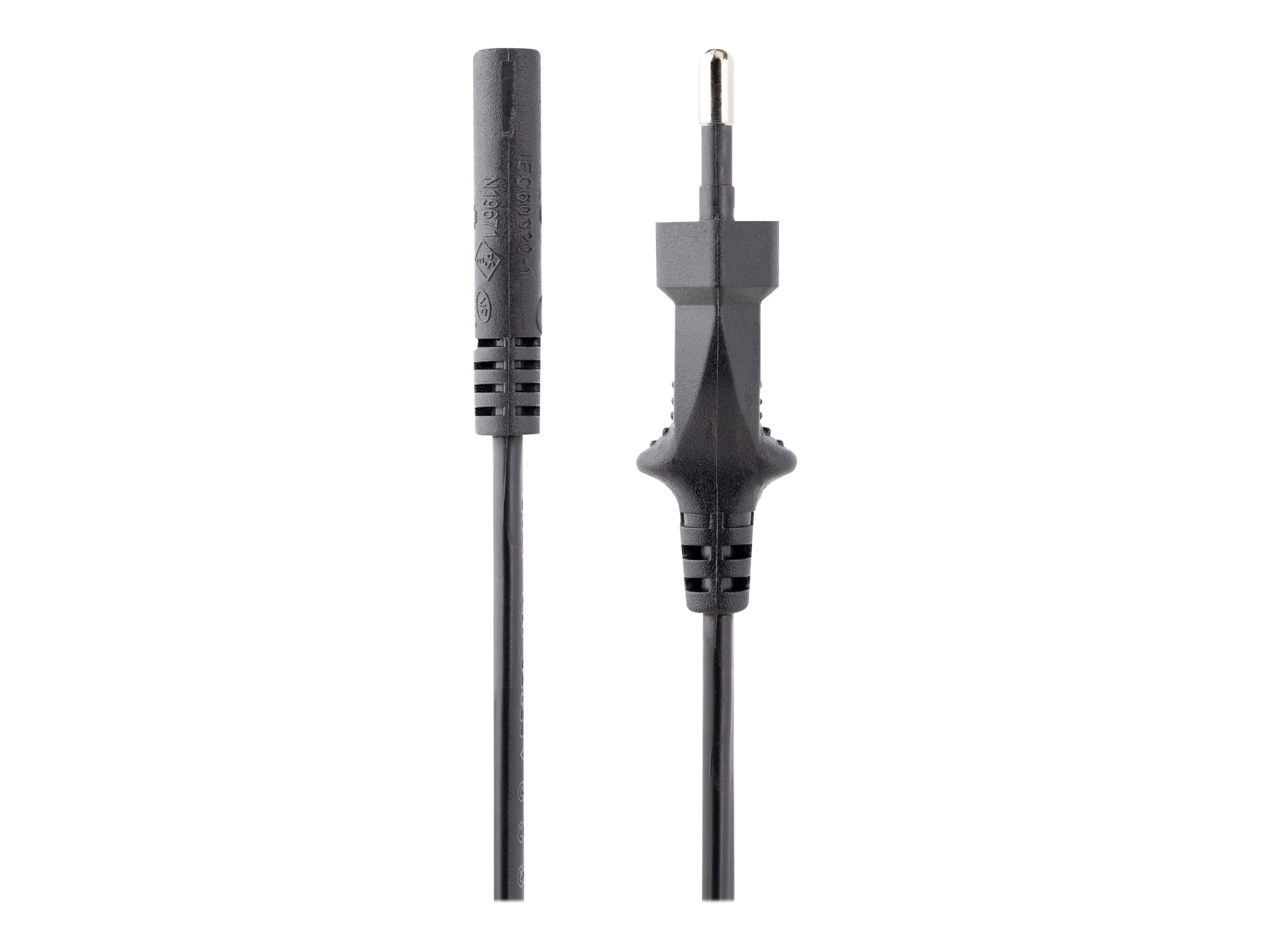 StarTech.com 1 m Laptop Ladekabel, EU Stecker auf C7, 2,5A 250V, 18AWG, Laptop Ersatzkabel, Drucker Stromkabel, Laptop Stromkabel/Netztkabel - UL gelistet (PXTNB2SEU1M)