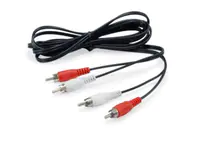 equip 147094 - 2 x RCA - Männlich - 2 x RCA - Männlich - 2,5 m - Schwarz