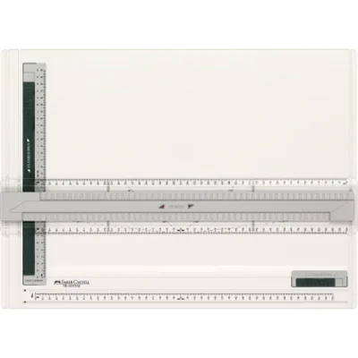 Faber-Castell Zeichenplatte TK-System DIN A3 ohne freie Nullpunktwahl Kunststoff hellgrau Faber-Castell Zeichenplatte TK-System DIN A3 ohne freie Nullpunktwahl Kunststoff hellgrau