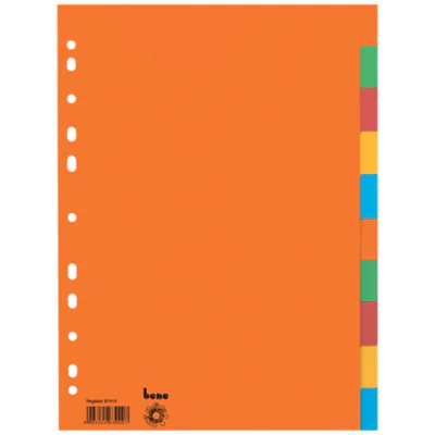 Bene Register 97410 blanko DIN A4 10teilig Karton farbig Bene Register 97410 blanko DIN A4 10teilig Karton farbig