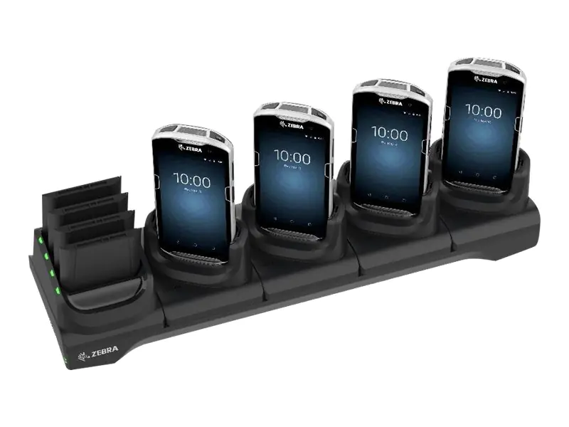 Zebra 5Slot Charge Only Cradle w/Spare Battery Charger - Ohne Stromversorgung - Handheld-Ladestation + Batterieladegerät - für Zebra TC51, TC52, TC52AX, TC56, TC57, TC57x