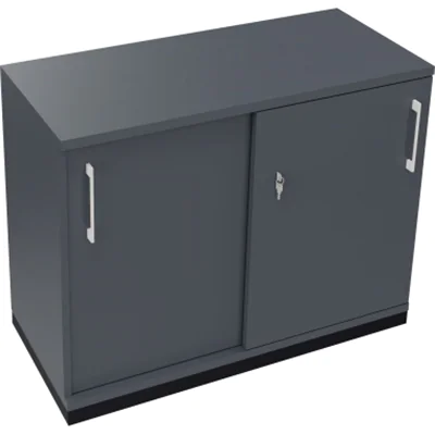 Schiebetürenschrank 2OH B1000xT442xH781mm an/Lavagrau Schiebetürenschrank 2OH B1000xT442xH781mm an/Lavagrau