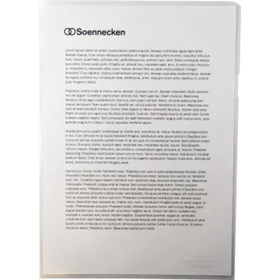 Soennecken Sichthülle 1509 DIN A4 PP transparent 10 St./Pack. Soennecken Sichthülle 1509 DIN A4 PP transparent 10 St./Pack.