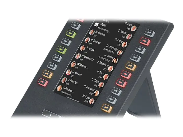 Auerswald COMfortel D-XT20i - Funktionstasten-Erweiterungsmodul für VoIP-Telefon - Schwarz - für COMfortel D-210, D-400, D-600