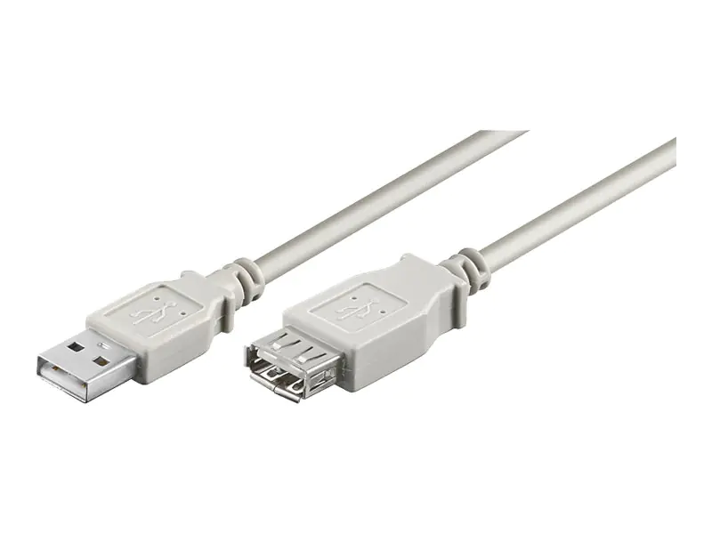 goobay - USB-Verlängerungskabel - USB (W) zu USB (M) - 1.8 m - Grau
