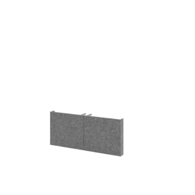 Hammerbacher Akustiktür FlexWall Hammerbacher Regalsystem FlexWall 1 Ordnerhöhe 377 x 326 mm (B x H) Vlies grau 2 St./Pack.