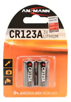 Ansmann Batterie CR123A Lithium 2er 3V 2 Stück - Batterie - CR 123A/CR 17345 Ansmann Batterie CR123A Lithium 2er 3V 2 Stück - Batterie - CR 123A/CR 17345