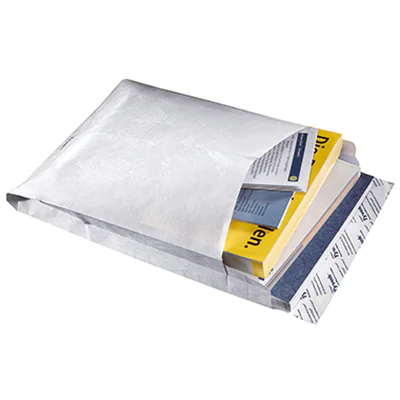 Tyvek® Faltentasche DIN C4 229 x 324 mm (B x H) ohne Fenster 55g/m² mit Haftklebung Tyvek® weiß 100 St./Pack. Tyvek® Faltentasche DIN C4 229 x 324 mm (B x H) ohne Fenster 55g/m² mit Haftklebung Tyvek® weiß 100 St./Pack.