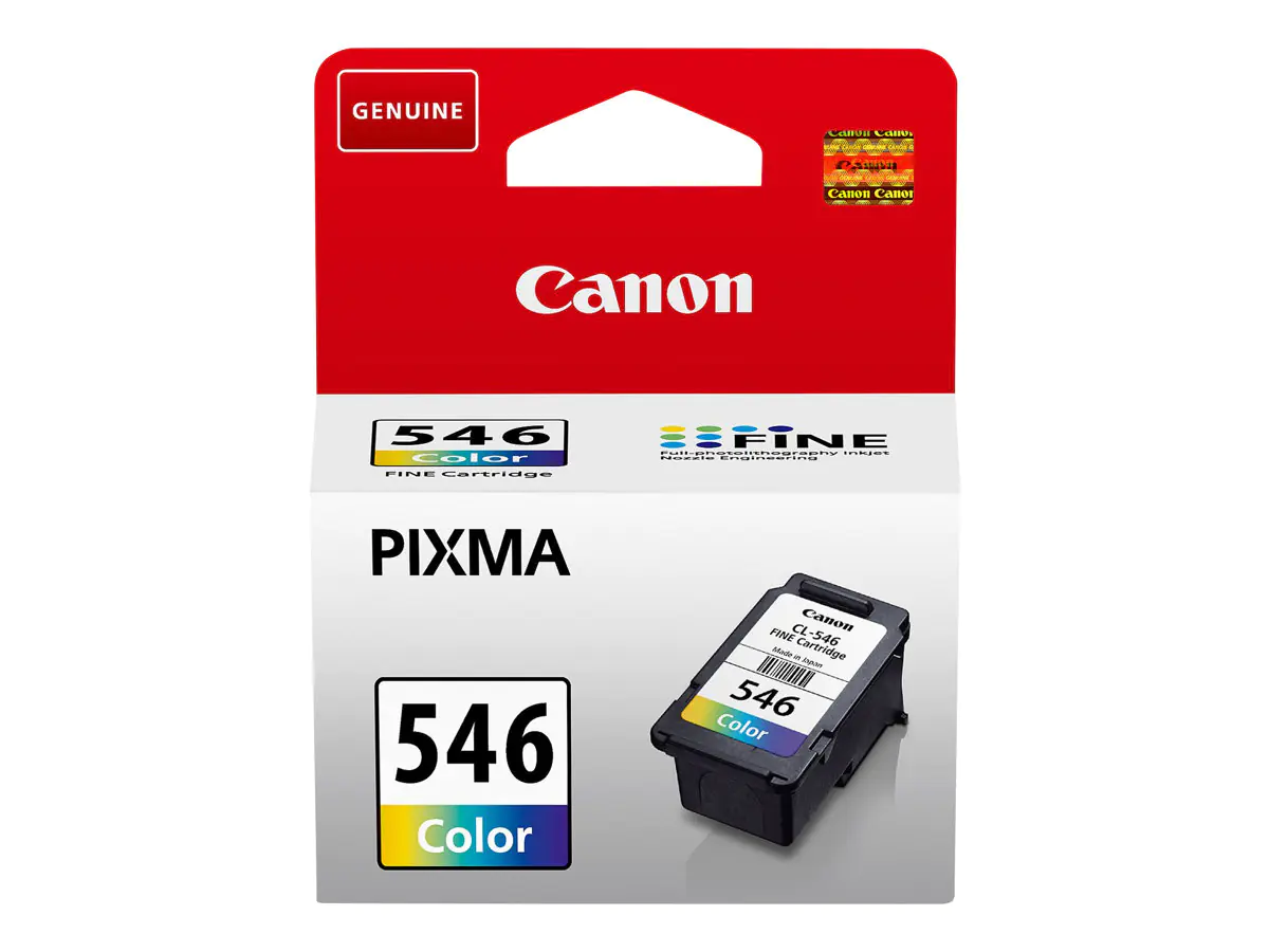 Canon CL-546 - 8 ml - Farbe (Cyan, Magenta, Gelb) - original - Tintenpatrone - für PIXMA TR4551, TR4650, TR4651, TS3350, TS3351, TS3352, TS3355, TS3450, TS3451, TS3452 Canon CL-546 - 8 ml - Farbe (Cyan, Magenta, Gelb) - original - Tintenpatrone - für PIXMA TR4551, TR4650, TR4651, TS3350, TS3351, TS3352, TS3355, TS3450, TS3451, TS3452