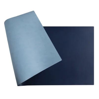 Exacompta Schreibunterlage 60 x 35 cm (B x H) ohne Folienauflage Polyurethan marineblau/himmelblau