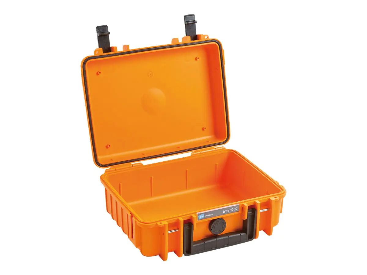 B&W outdoor.case Type 1000 - Hartschalentasche für Kamera und Objektive - Polypropylen - orange