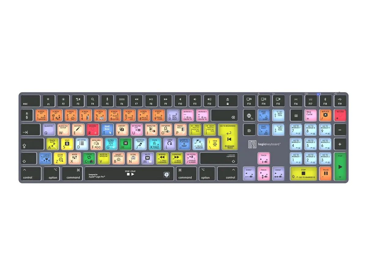 Logickeyboard Apple Logic Pro X TITAN - Tastatur LKB-LOGXP2-TM-UK