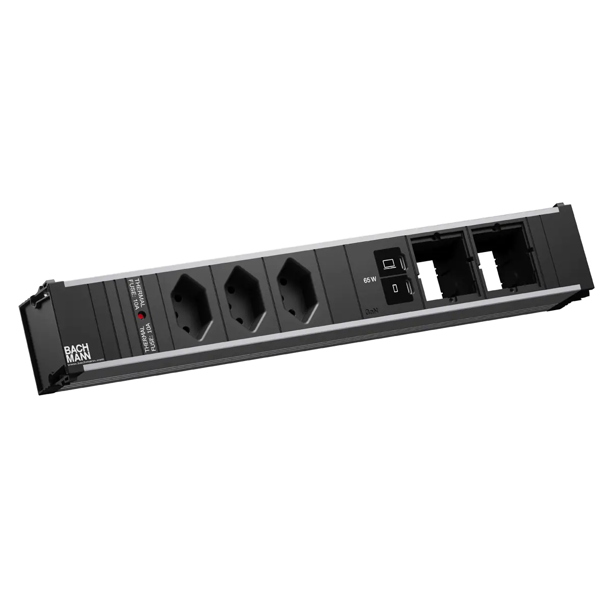 Bachmann CONI L 3xCH 0° 1xUSB C/C 65W 2xCM - Zubehör Stromversorgung BM0023909